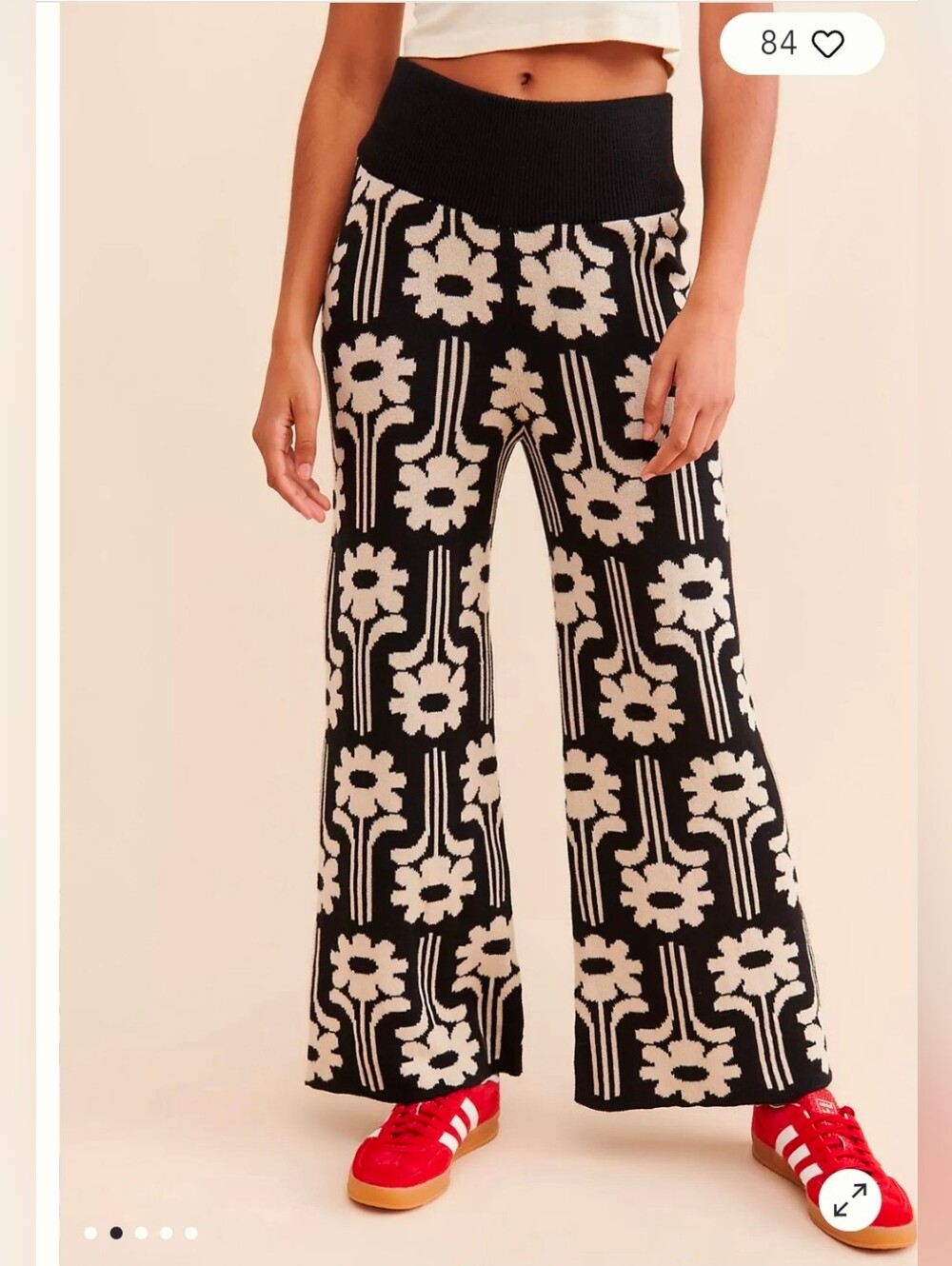 Anthropologie Known Supply Mars Floral Pants Size Medium